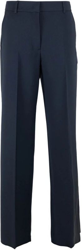 Max Mara Weekend - Cropped High Waist Broek - Blauw - Katoen