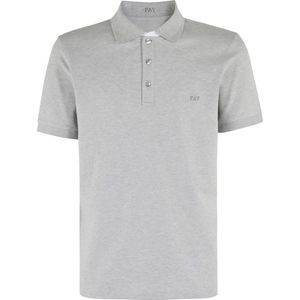 Fay, Heren, Tops, Grijs, Maat: 3XL Piqué,