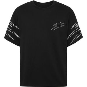 Plein Sport, Heren, Tops, Zwart, Maat: XS Katoen,