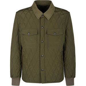 Tom Ford, Heren, Jassen, Groen, Maat: L Synthetisch,