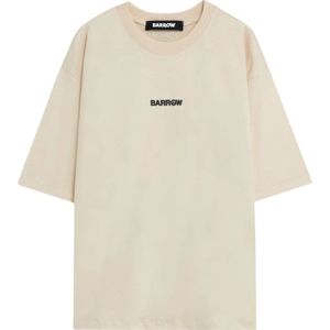 Barrow - T-shirt - Beige - Heren - Katoen - Met Logo Print