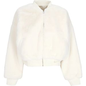 Nike, Dames, Jassen, Wit, Maat: S Poliester,