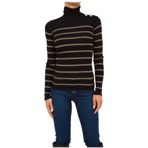 Liu Jo, Dames, Truien, Zwart, Maat: XS Viscose,