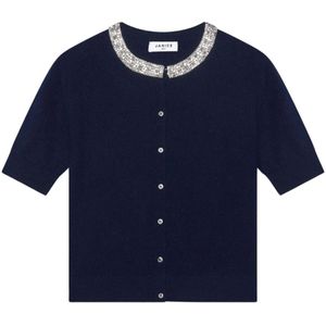 Janice, Dames, Blouses & Shirts, Blauw, Maat: XS