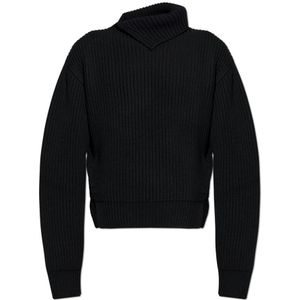 Jil Sander, Heren, Truien, Zwart, Maat: M Wol,