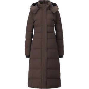 Moose Knuckles, Dames, Mantels, Bruin, Maat: L Nylon,