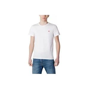 Peuterey Manderly PIM Peu4060 Heren Korte Mouw Polo , White , Heren , Maat: 2XL