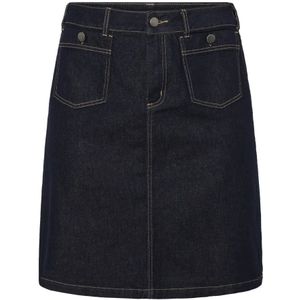 Kaffe Curve, Dames, Rokken, Blauw, Maat: 3XL Denim,