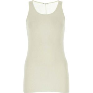 Ami Paris, Dames, Tops, Beige, Maat: XS Viscose,