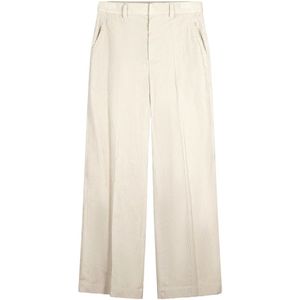 Brunello Cucinelli, Dames, Broeken, Beige, Maat: S Corduroy,