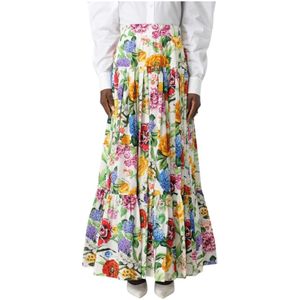 Dolce & Gabbana, Dames, Rokken, Veelkleurig, Maat: 2XS Katoen,