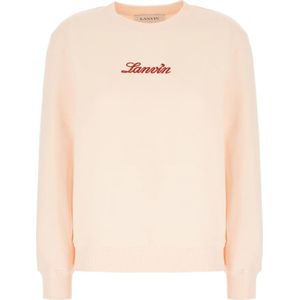 Lanvin, Dames, Truien, Roze, Maat: L Katoen,
