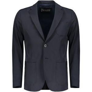 Herno, Heren, Jassen, Blauw, Maat: L Viscose,