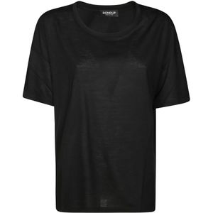 Dondup, Dames, Tops, Zwart, Maat: XS Katoen,