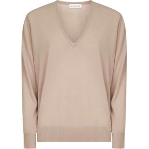 Dries Van Noten, Dames, Truien, Beige, Maat: XS Wol,