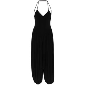 Norma Kamali, Dames, Jumpsuits & Playsuits, Zwart, Maat: S