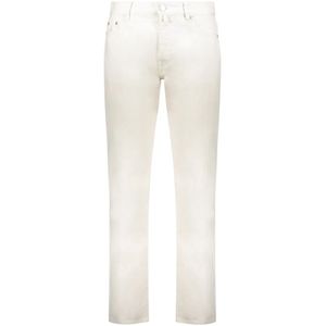 Moorer, Heren, Jeans, Wit, Maat: W33 Katoen,