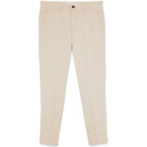 Roy Roger's, Dames, Broeken, Beige, Maat: W26 Katoen,