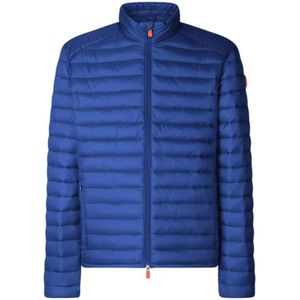 Save The Duck, Heren, Jassen, Blauw, Maat: M Nylon,
