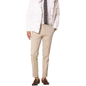 Mason's, Heren, Broeken, Beige, Maat: XL Satijn,