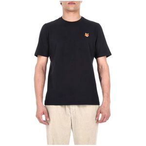 Maison Kitsuné, Heren, Tops, Zwart, Maat: 2XL