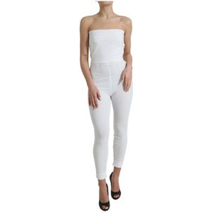 Dolce & Gabbana, Dames, Jumpsuits & Playsuits, Wit, Maat: XS