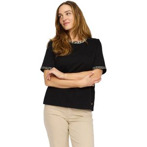 2-Biz, Dames, Tops, Zwart, Maat: L Katoen,