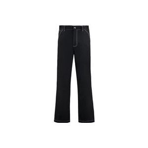 Prada Katoenen broek met meerdere zakken , Black , Heren , Maat: M
