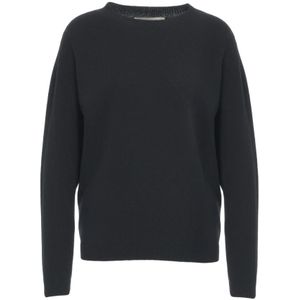 Jucca, Dames, Truien, Zwart, Maat: XL Kasjmier,