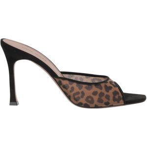 Amina Muaddi, Dames, Schoenen, Bruin, Maat: 39 1/2 EU