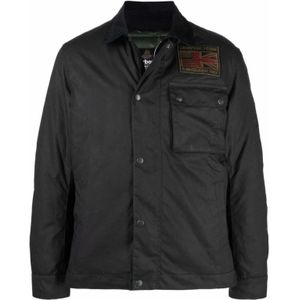 Barbour, Heren, Jassen, Zwart, Maat: L Katoen,