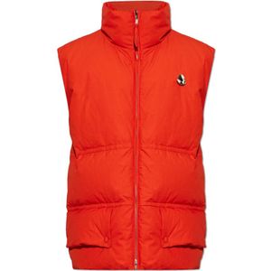 Moncler, unisex, Jassen, Rood, Maat: 2XS Katoen,