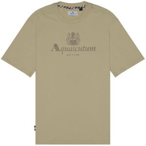 Aquascutum, Heren, Tops, Beige, Maat: S Katoen,
