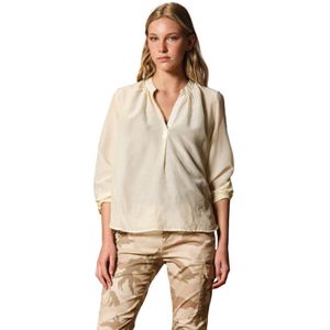 Mason's, Dames, Blouses & Shirts, Geel, Maat: 2XS Katoen,