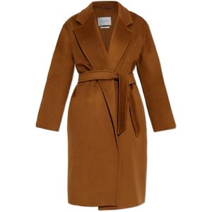 Max Mara, Dames, Mantels, Bruin, Maat: XS Kasjmier,