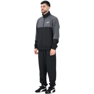 PUMA - Geweven Trainingspak - Zwart - Heren