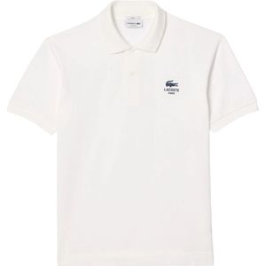 Lacoste, Heren, Tops, Wit, Maat: M Katoen,