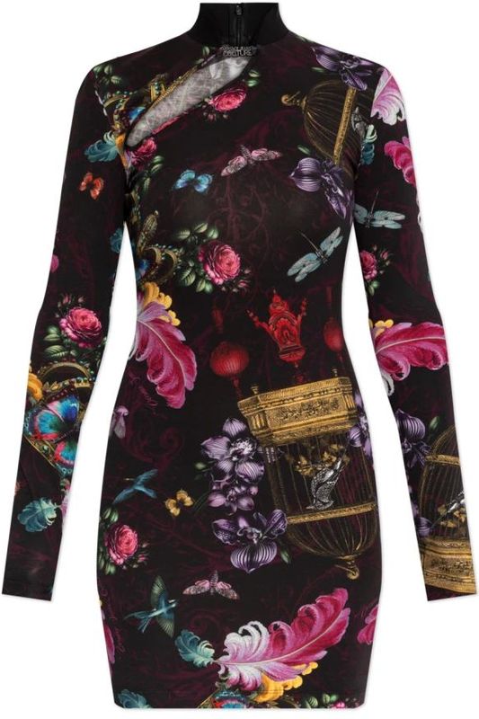 Versace Jeans Couture - Jurk met Bloemenmotief - Veelkleurig - Dames