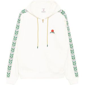 Casablanca, Heren, Sweatshirts & Hoodies, Wit, Maat: XL Katoen,