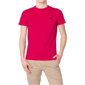 U.s. Polo Assn., Heren, Tops, Roze, Maat: S Katoen,