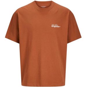 Jack & Jones, Heren, Tops, Bruin, Maat: S