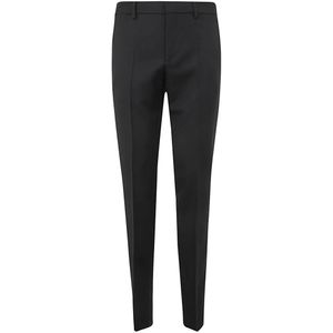 Versace Zwarte Wol Formele Broek , Black , Heren , Maat: XL