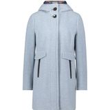 Gil Bret - Wollen Jas - Bright Blue Melange - Met Capuchon