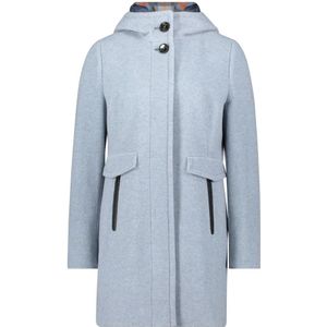 Gil Bret - Wollen Jas - Bright Blue Melange - Met Capuchon