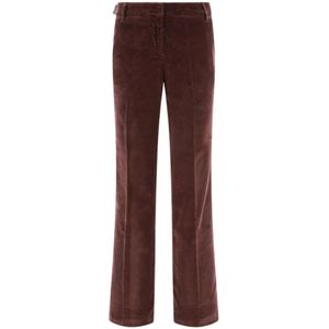 Jacob Cohën, Dames, Broeken, Bruin, Maat: XS Velours,