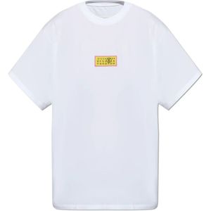 MM6 Maison Margiela, Heren, Tops, Wit, Maat: M Katoen,