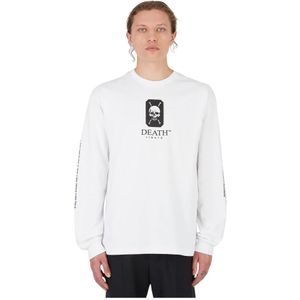 Death Cigarettes, Heren, Sweatshirts & Hoodies, Wit, Maat: S Katoen,