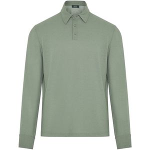 Zanone, Heren, Tops, Groen, Maat: 2XL Katoen,