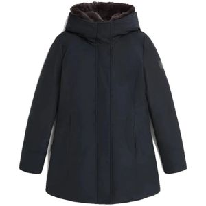 Woolrich Blauwe Luxe Boulder Parka , Blue , Dames , Maat: M