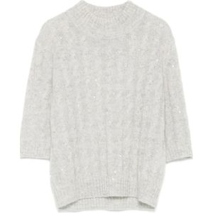 Brunello Cucinelli, Dames, Truien, Grijs, Maat: L